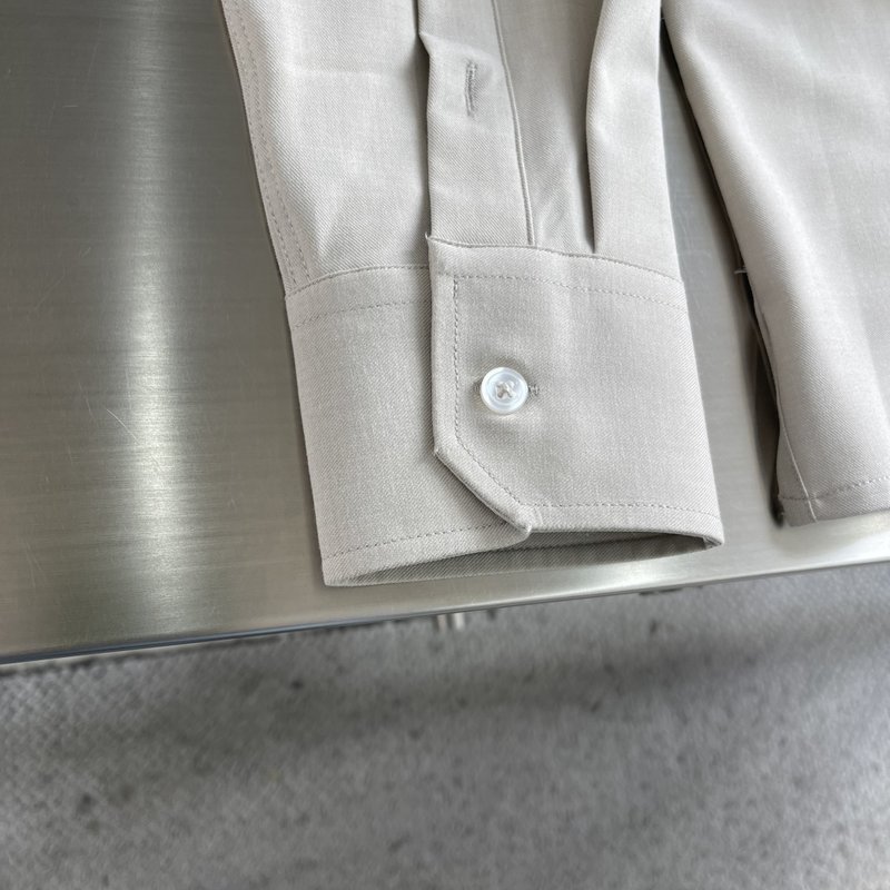 Kiton 남성 텐셀 코튼 라펠 긴팔 셔츠 001-202266
