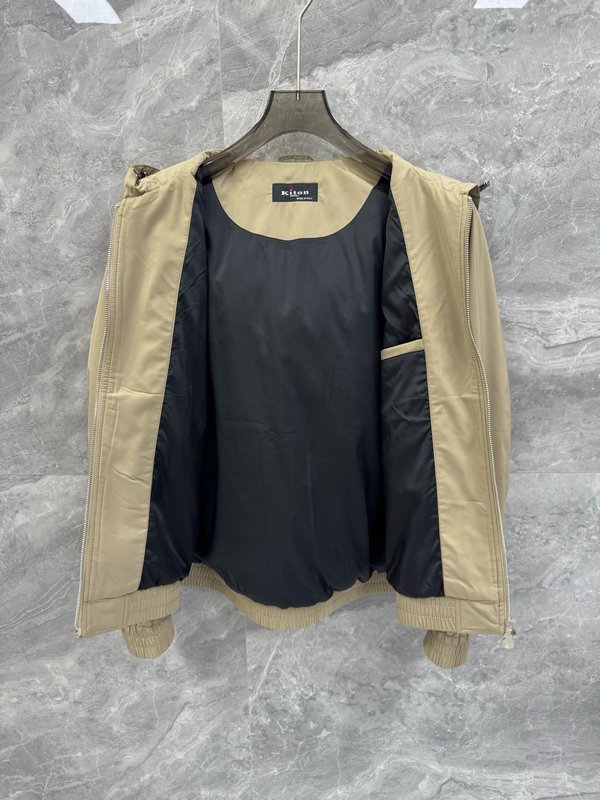 Kiton 후드 패딩 숏 재킷 아우터 001-202268