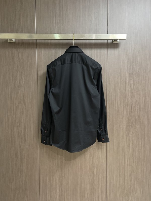 Kiton 남성 솔리드 컬러 긴팔 셔츠 001-202272