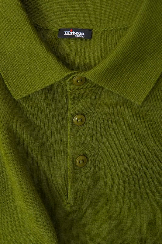 Kiton 남성 폴로넥 울 스웨터 001-202274