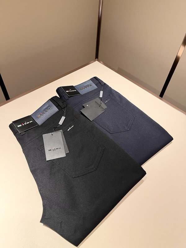 Kiton 남성 프리미엄 캐주얼 슬림핏 롱팬츠 001-202282