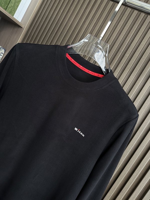 Kiton 가을 겨울 신상 텐셀 데론 니트 티셔츠 001-202307