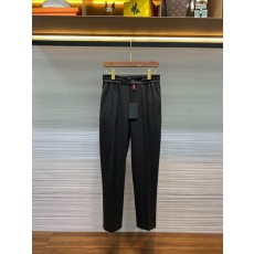 키톤 남성 트위드 울 혼방 드로우스트링 캐주얼 팬츠 001-202328