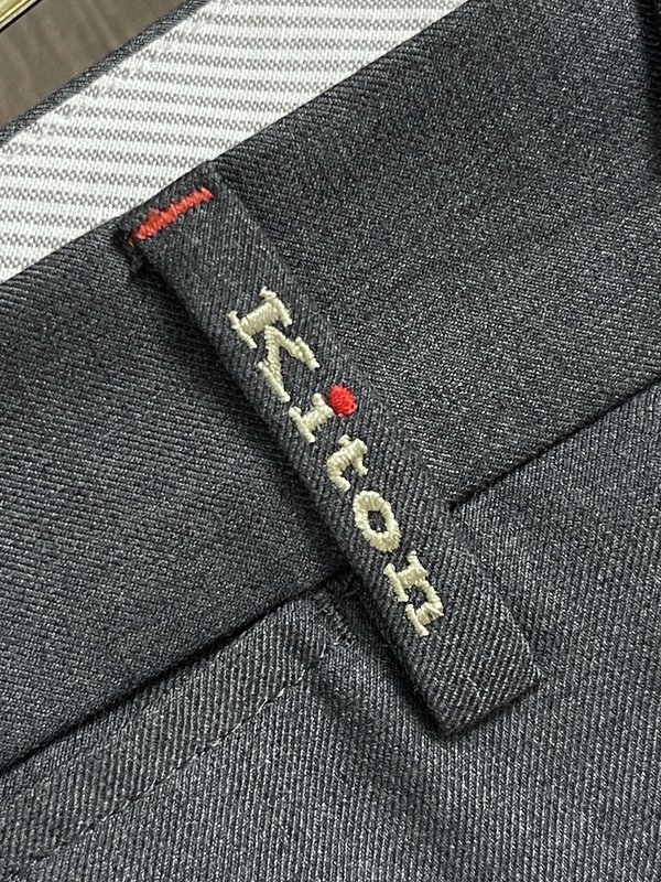 Kiton 빈티지 캐주얼 슬림핏 남성 정장 바지 001-202331