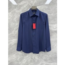 Kiton 남성 비즈니스 캐주얼 면 셔츠 001-202379