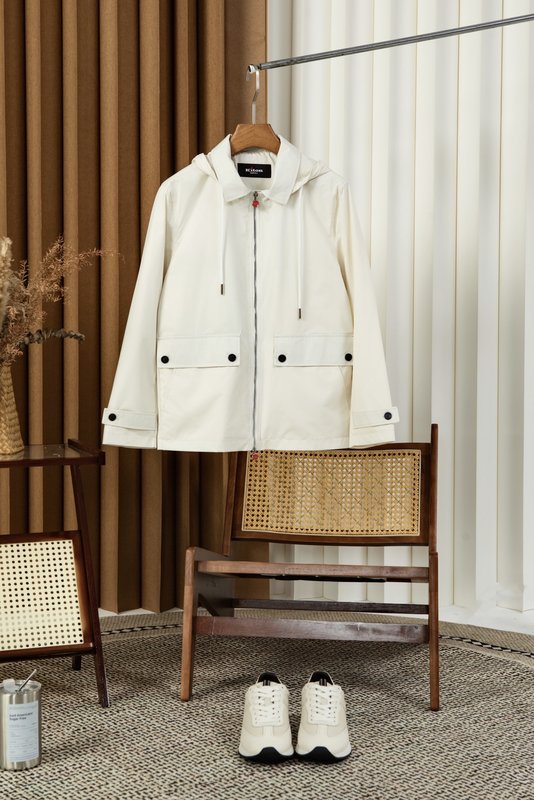 Kiton 심플 패션 후드 자켓 아우터 001-202390