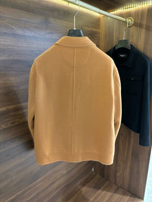 Kiton 울 캐시미어 혼방 남성 셔츠 재킷 001-202393