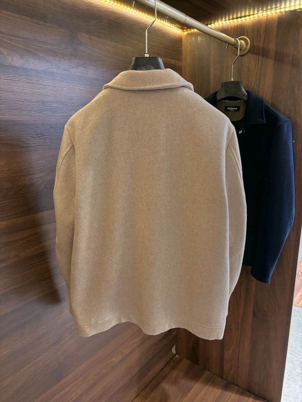 Kiton 남성 울 캐시미어 혼방 셔츠 재킷 001-202396