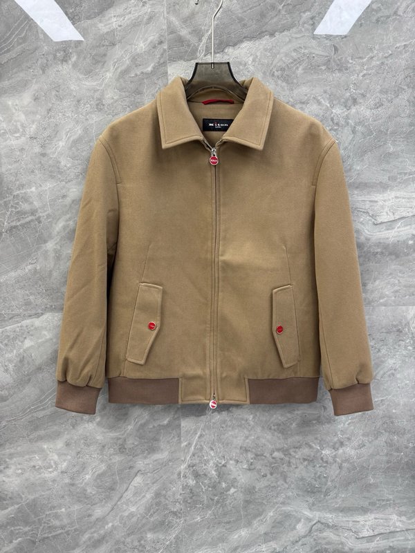 Kiton 올드머니 스타일 울 플립 칼라 재킷 001-202450