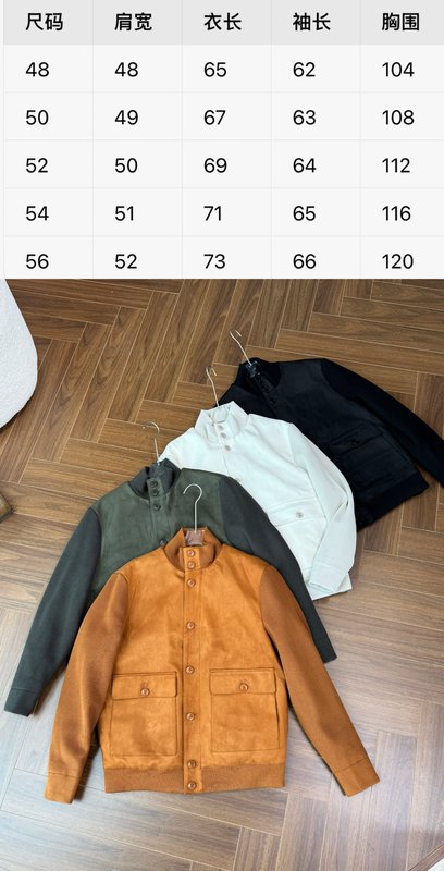 Kiton 남성용 가을 겨울 비즈니스 캐주얼 니트 패딩 001-202456