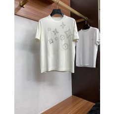 루이비통 남성 심플 라운드넥 니트 반팔 티셔츠 001-202481