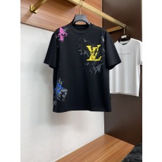 루이비통 남성 시어커튼 라운드넥 반팔 티셔츠 001-202510