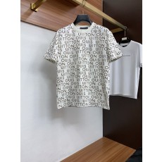 루이비통 남성 순면 라운드넥 반팔 티셔츠 001-202512