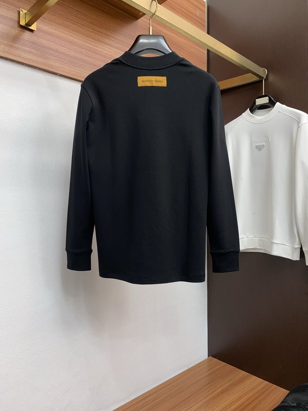 루이비통 남성 라운드넥 긴팔 티셔츠 001-202529