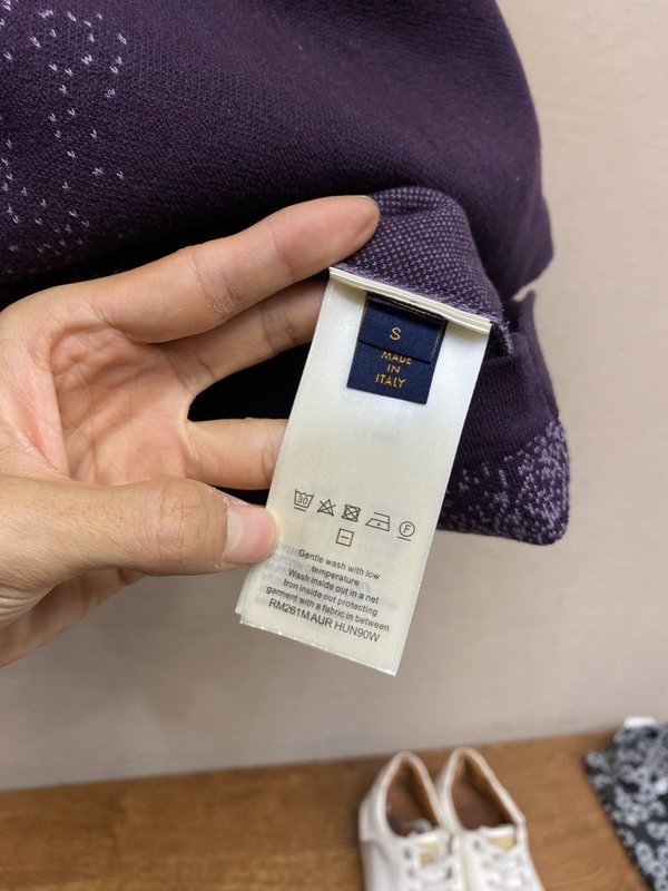 루이비통 모노그램 자카드 반팔 티셔츠 001-202604