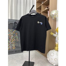 루이비통 크리에이티브 자수 라운드넥 반팔 티셔츠 001-202718