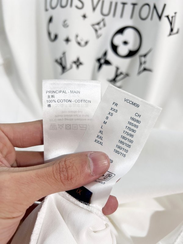 루이비통 면 라운드넥 반팔 티셔츠 001-202744