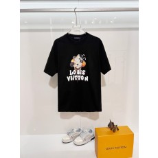 루이비통 면 라운드넥 반팔 티셔츠 001-202746