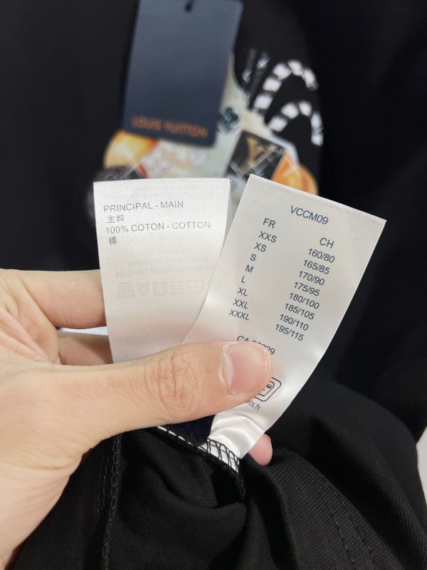 루이비통 면 라운드넥 반팔 티셔츠 001-202746