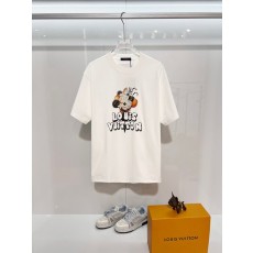 루이비통 면 라운드넥 반팔 티셔츠 001-202747