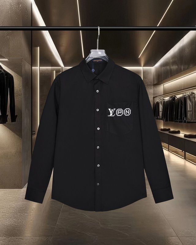 루이비통 콜라보 자수 롱슬리브 셔츠 001-202810