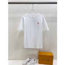 셀린 스몰 로고 자수 라운드넥 면 티셔츠 001-202965