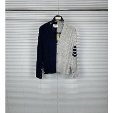 톰브라운 컬러블록 케이블 니트 가디건 001-203034