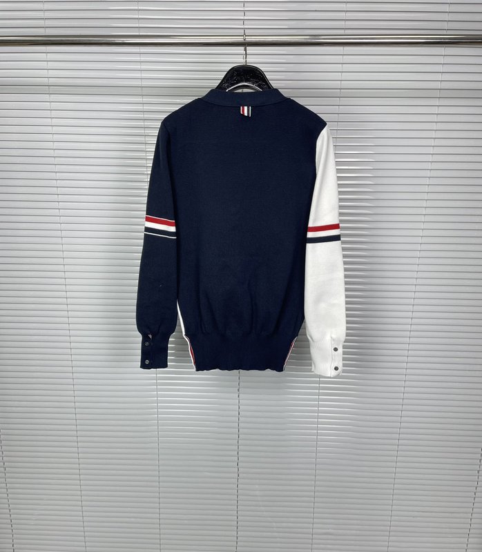 톰브라운 TB 더블 스트라이프 울 혼방 카디건 001-203171