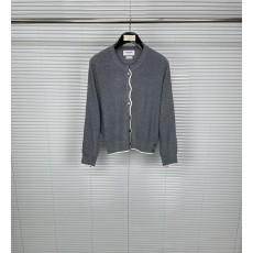 톰브라운 컬러 블록 라운드 니트 카디건 001-203181