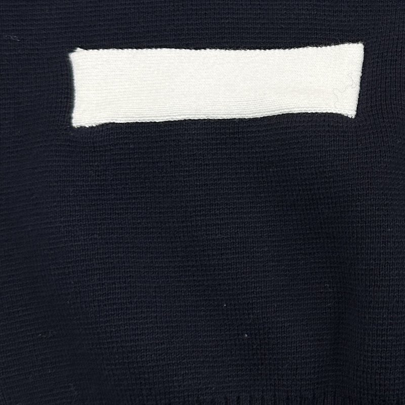 톰브라운三色袖拼色 니트 가디건 001-203213
