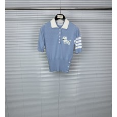 톰브라운 엠브로이더리 숏슬리브 폴로 셔츠 001-203394