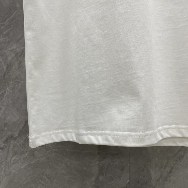 버버리 자수 레터 커플 반팔 티셔츠 001-203419