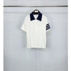 톰브라운 칼라 포인트 4 바 니트 폴로 셔츠 001-203459