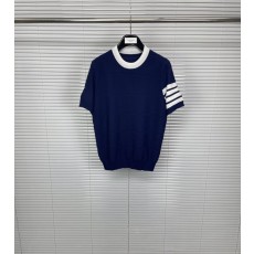 톰브라운 사선 스트라이프 라운드 니트 반팔 001-203468