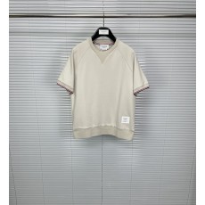 톰브라운 소매 스트라이프 피케 티셔츠 001-203473