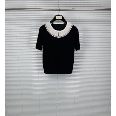 톰브라운 인형 칼라 울 니트 반팔 001-203475