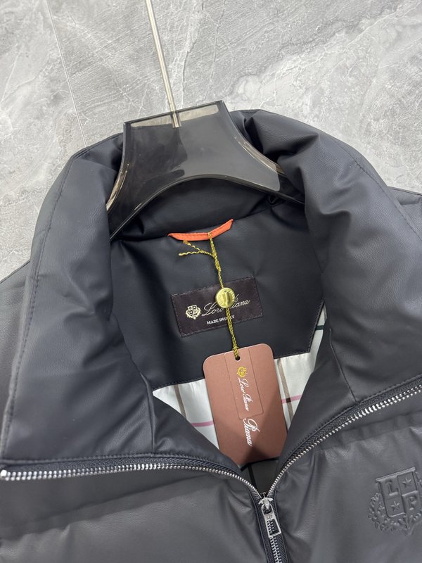 로로피아나 남성 프로틴 가죽 조끼 패딩 베스트 001-203541