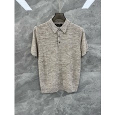 로로피아나 남성 린넨 니트 반팔 폴로 셔츠 001-203554