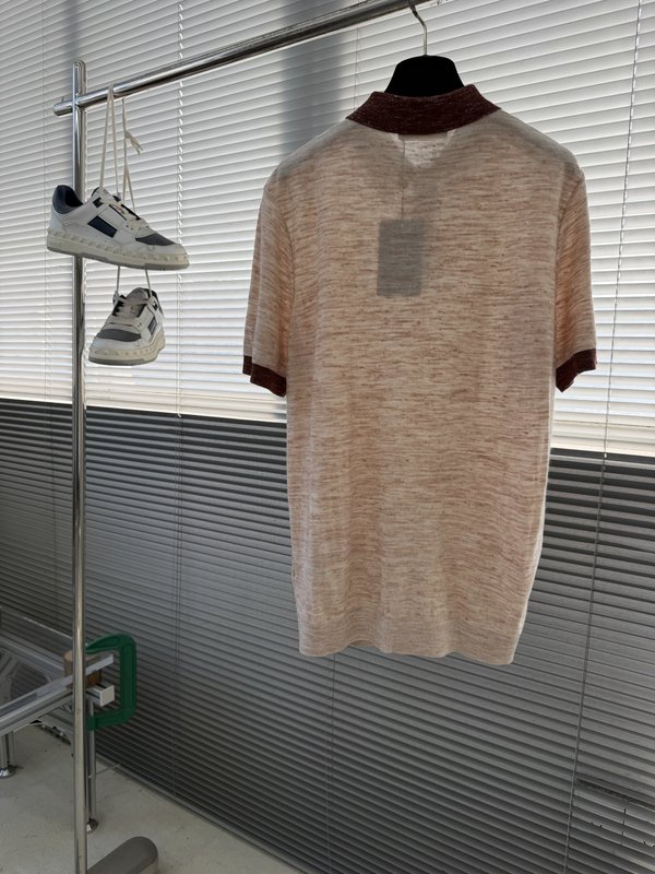 로로피아나 남성 린넨 칼라 반팔 폴로 001-203582
