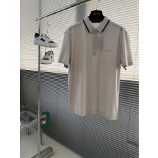 로로피아나春夏 꽃회색 평직 반팔 티셔츠 001-203612