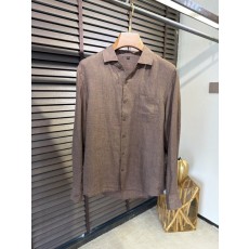 로로피아나 2026SS 리넨 레터링 셔츠 001-203685