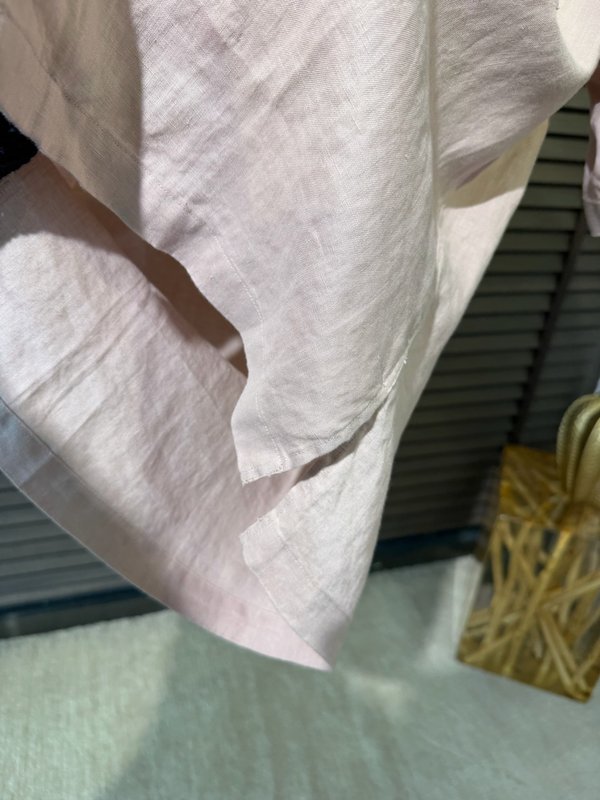 로로피아나 남성 린넨 로고 셔츠 001-203699