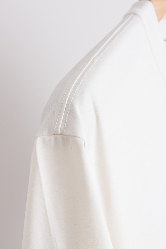 로로피아나 남성 실크 혼방 라운드넥 반팔 티셔츠 001-203723