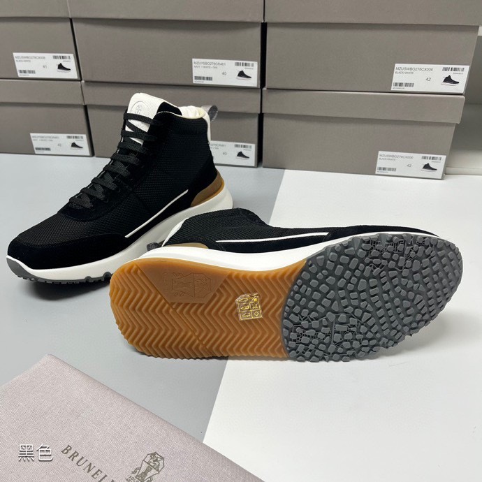 BC 브루넬로 쿠치넬리 하이탑 남성 럭셔리 운동화 001-203754