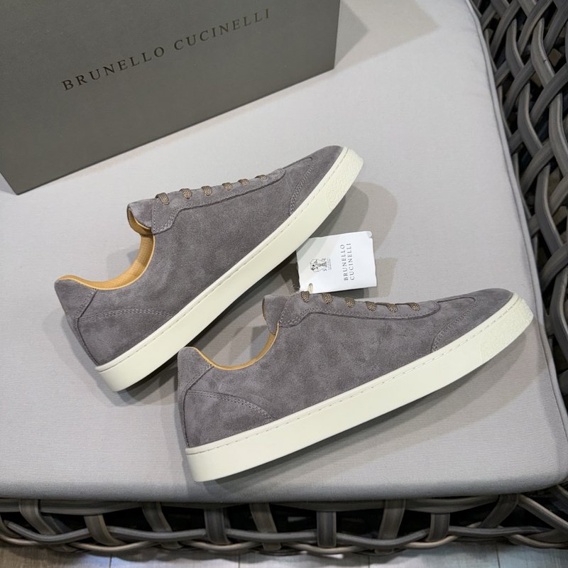 Brunello Cucinelli 남성 스웨이드 캐주얼 001-203847