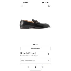 Brunello Cucinelli 가죽 모카신 001-203850