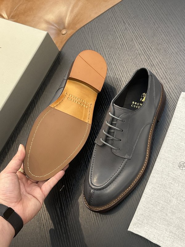 브루넬로 쿠치넬리 신규 인젝션 가죽솔 캐주얼 슈즈 001-203944