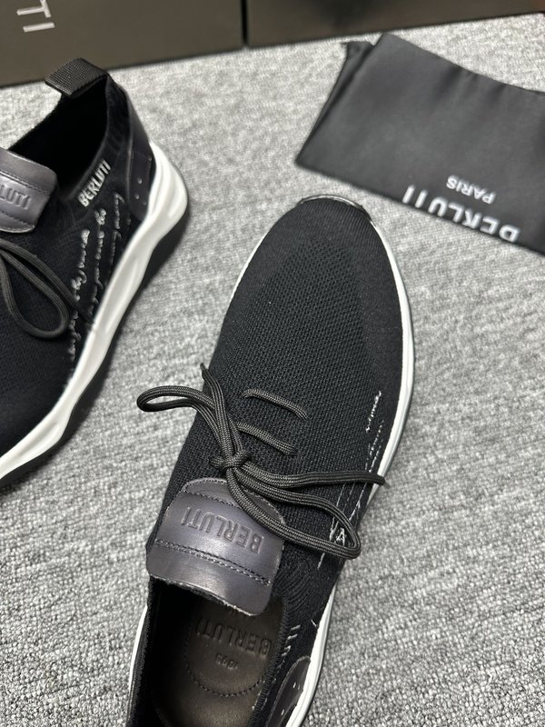Berluti 섀도우 니트 스니커즈 001-203956