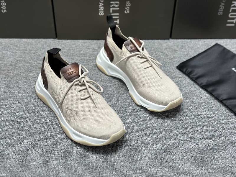Berluti 섀도우 니트 스니커즈 001-203958