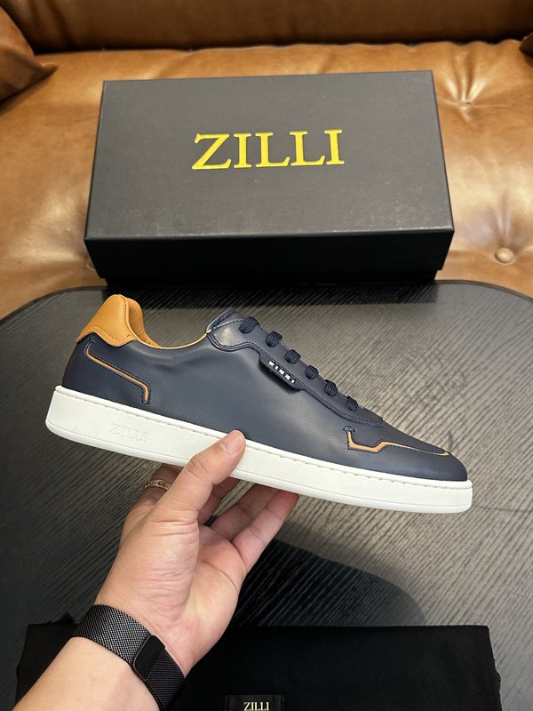 Zilli 이탈리아 남성 수제 송아지 가죽 구두 001-204038